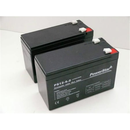 Powerstar 12V 9Ah Battery for APC RBC38 RBC40 RBC48 RBC51 RBC106 RBC110 RBC1, 2PK PO49444